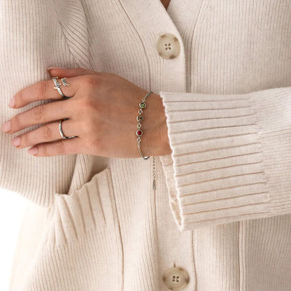 Bracelet personnalisé avec pierre de naissance