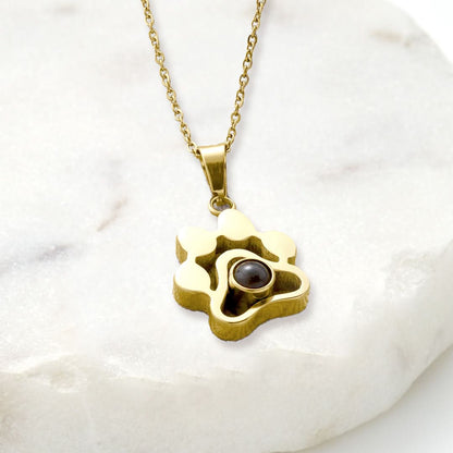 Collier photo personnalisé pour animaux de compagnie