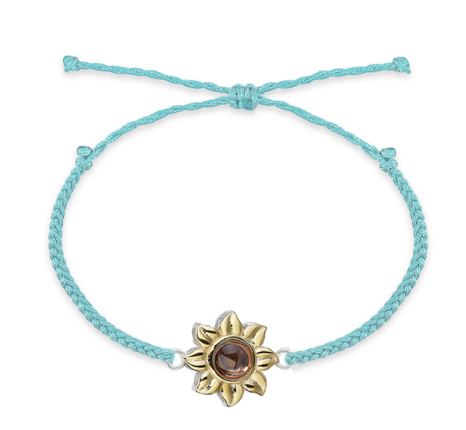 Bracelet photo tournesol
